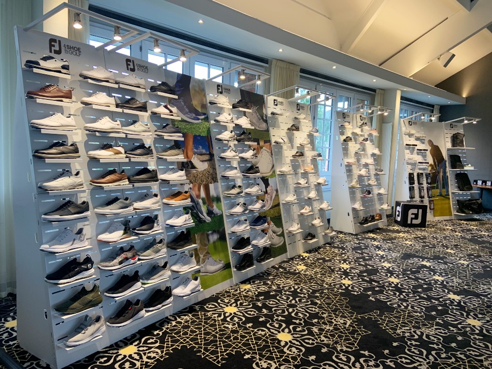 FootJoy golf shoes and textile displays 4