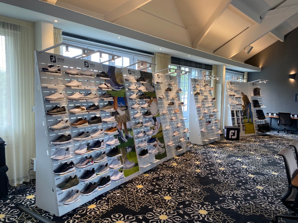 FootJoy golf shoes and textile displays 6