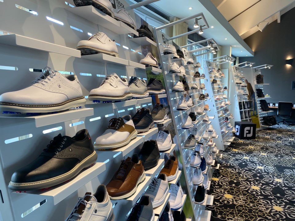 FootJoy golf shoes and textile displays 9