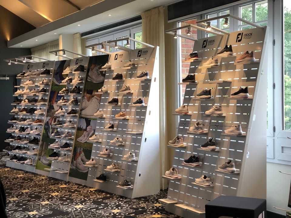 FootJoy golf shoes and textile displays 11
