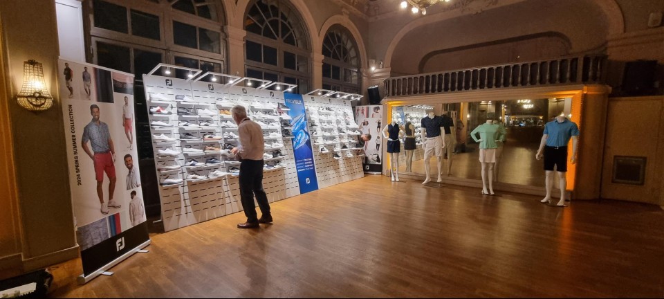 FootJoy golf shoes and textile displays 26