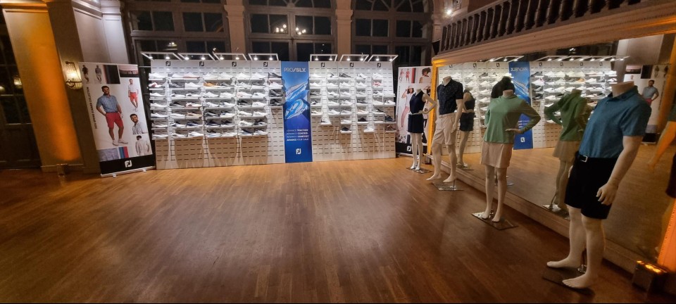 FootJoy golf shoes and textile displays 31