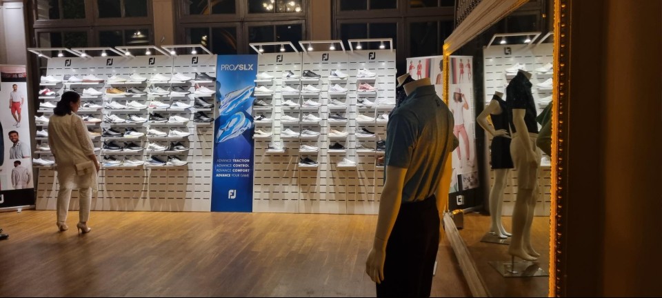 FootJoy golf shoes and textile displays 32