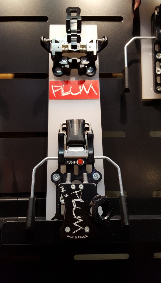 Plum ski accessories displays 3