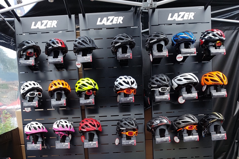 Lazer cycle helmets displays