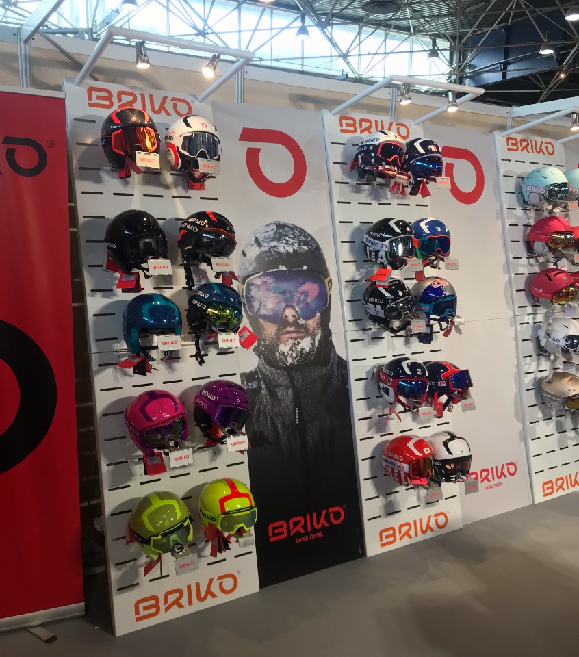 Briko helmets displays 2