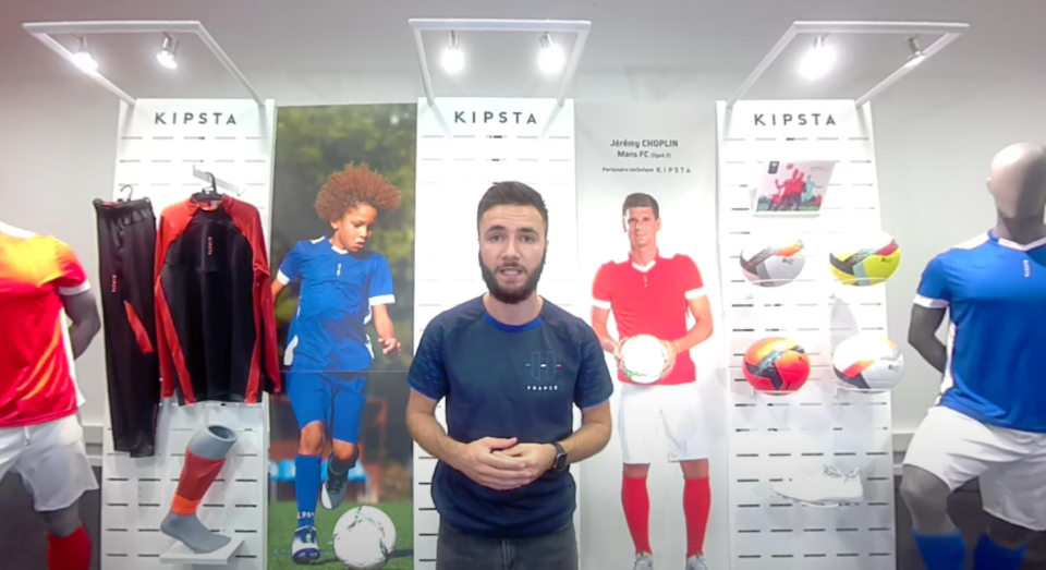 Kipsta textile shoes soccer ball displays 1
