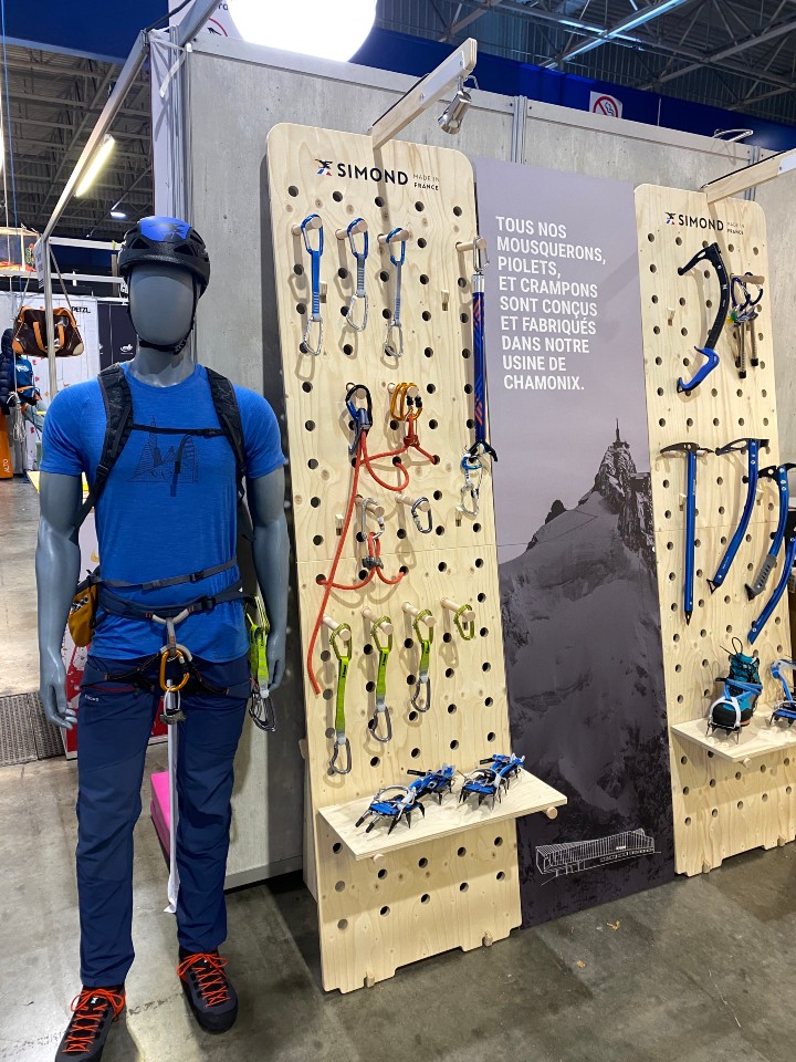 Simond climbing equipment displays 2