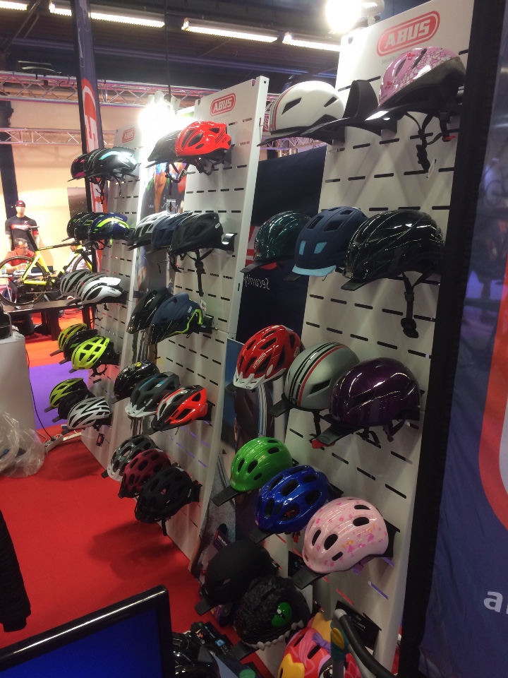 Abus cycle helmets displays 1