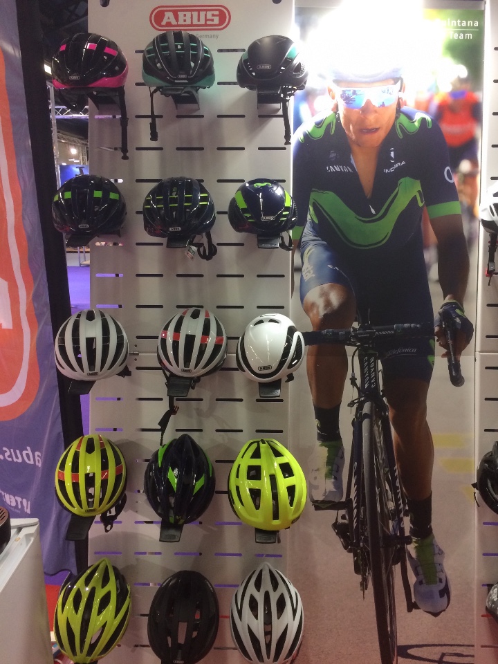 Abus cycle helmets displays 2