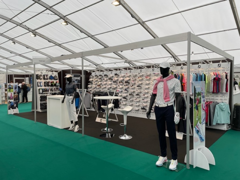 FootJoy golf shoes and textile displays 24