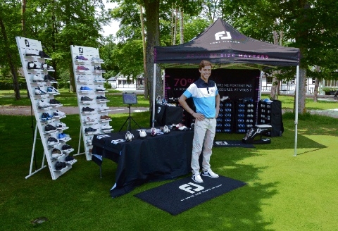 FootJoy golf shoes and textile displays