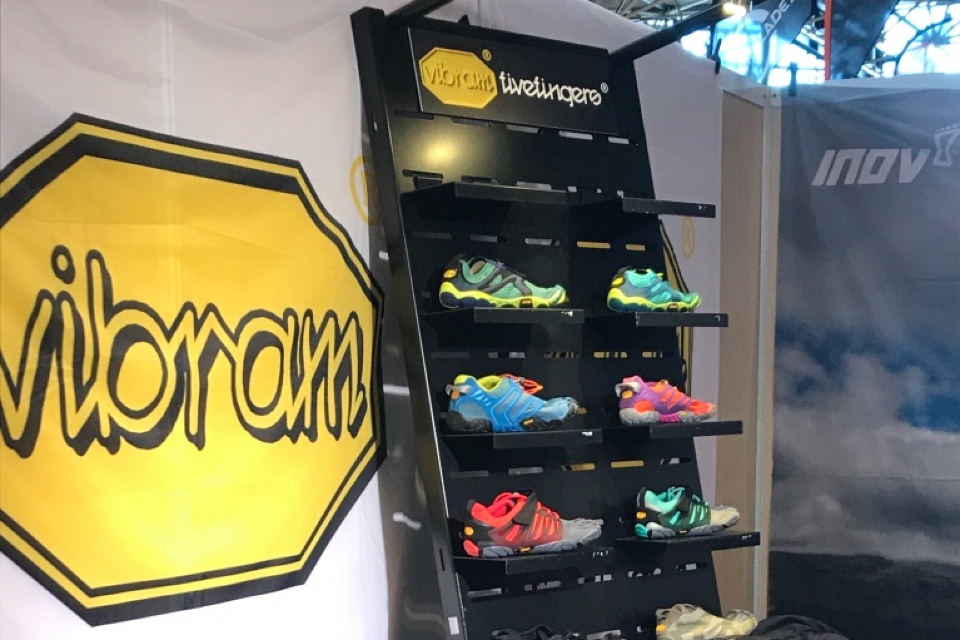 Vibram shoes display