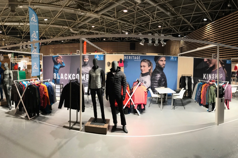 Odlo textiles displays