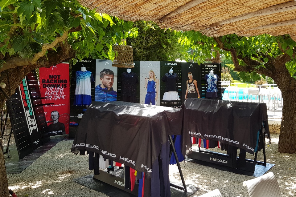 Head Tennis Padel displays