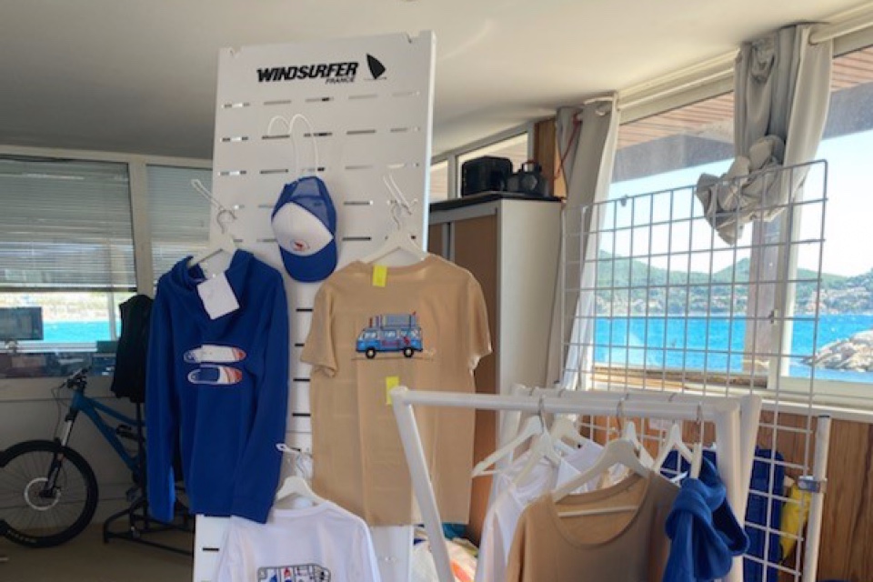 Windsurfer textile displays