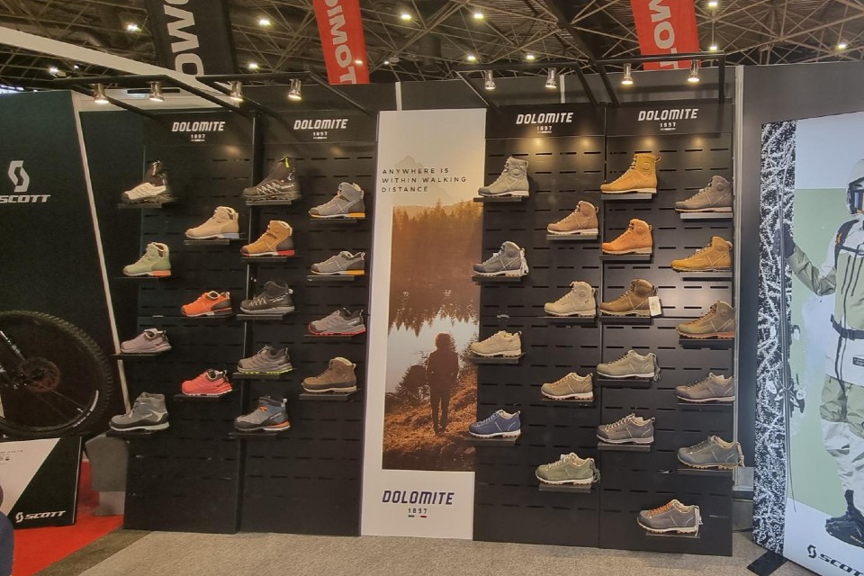 Dolomite shoes displays