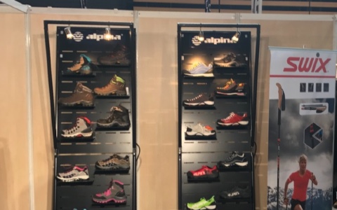 Alpina shoes displays