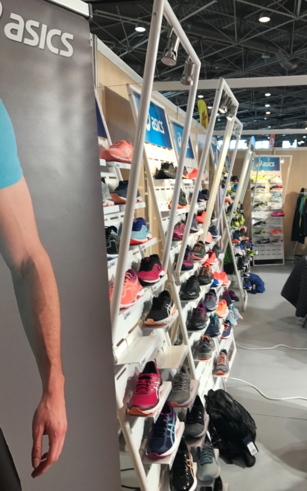 Asics shoes displays 8