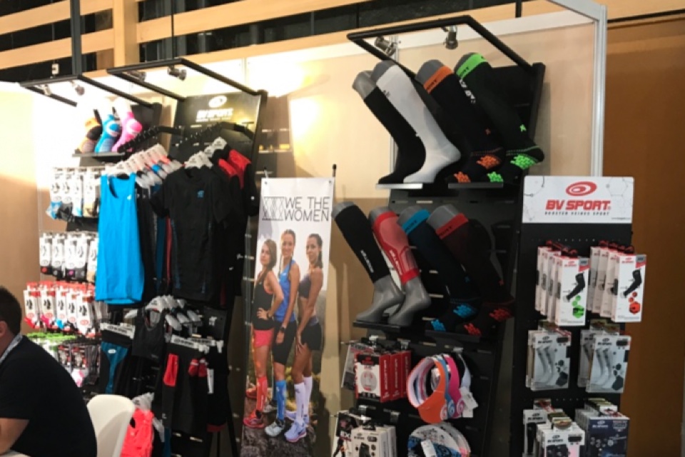 BV Sport textiles displays