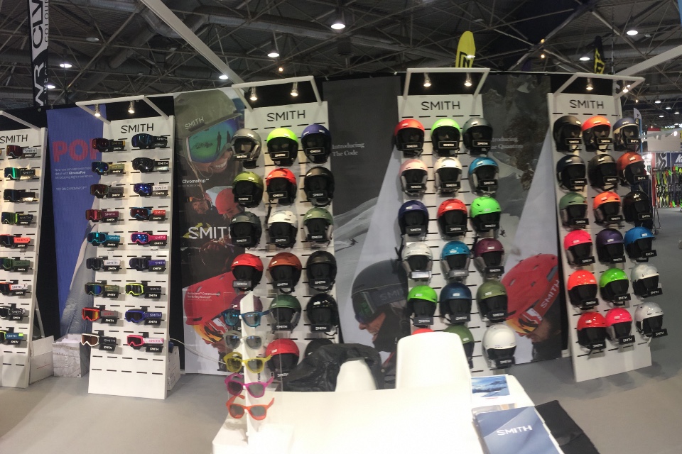Smith ski helmets goggles displays